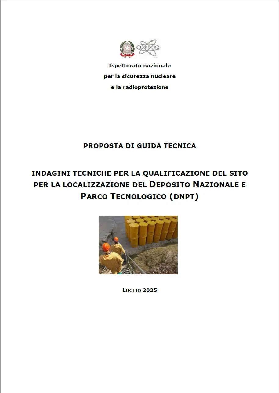 Proposta di Guida Tecnica - Indagini tecniche per la qualificazione del sito per la localizzazione DNPT
